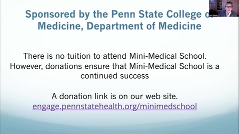 Thumbnail for 2025 26th Annual Mini-Medical School Webinar