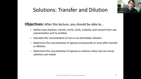 Thumbnail for CHEM 130 - Transfer and Dilution of Solutions