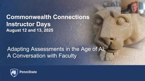 Thumbnail for Adapting Assessments in the Age of AI: A Conversation with Faculty