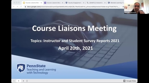 Thumbnail for entry Continuity of Instruction: Course Liaison Meetings