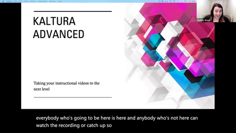 Thumbnail for Kaltura Advanced