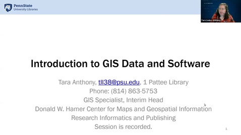 Thumbnail for Introduction to GIS Data and Software