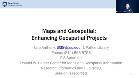 Thumbnail for Maps &amp; Geospatial: Enhancing Geospatial Projects 