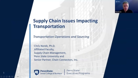 Thumbnail for Transportation Operations and Sourcing (OV-TOS-9) Program (2/6-2/8)