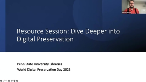 Thumbnail for World Digital Preservation Day 2023 - Resource Session: Dive Deeper into Digital Preservation