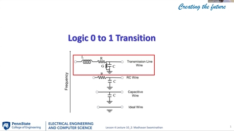 Thumbnail for EE 443 FA25 | Video Lecture 10.2 | Logic 0 to 1 Transition