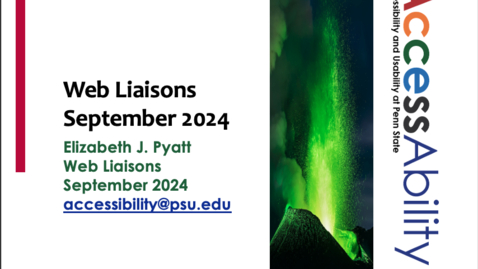 Thumbnail for Web Liaisons (Sept 2024)