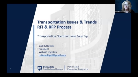Thumbnail for Transportation Operations and Sourcing (OV-TOS-9) Program (2/6-2/8)