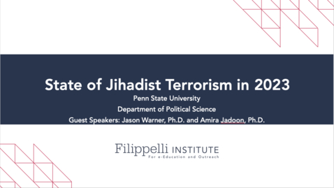 Thumbnail for entry State of Jihadist Terrorism in 2023