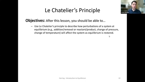 Thumbnail for CHEM 130 - Le Chatelier's Principle