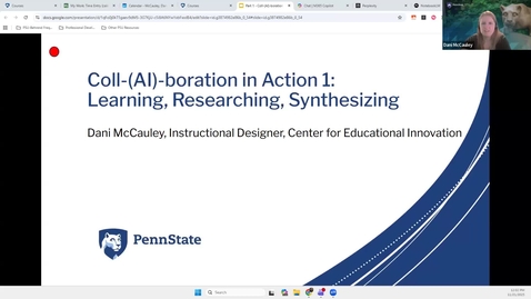 Thumbnail for Coll-(AI)-boration in Action 1: Learning, Researching, Synthesizing