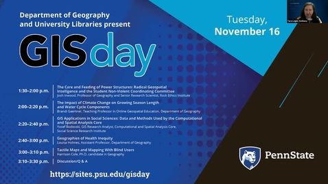 Thumbnail for entry Penn State GIS Day (11/16/2021)