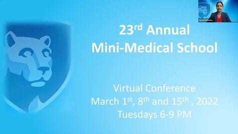 Thumbnail for entry 2022 Mini-Medical School Webinar