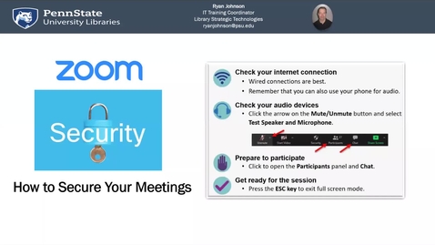 Thumbnail for entry Zoom Security: How to Secure Your Meetings