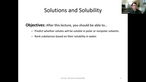 Thumbnail for CHEM 130 - Solubility