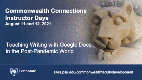 Thumbnail for Teaching Writing with Google Docs in the Post-Pandemic World