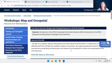 Thumbnail for From Data to Discovery: Navigate Open Geospatial Resources in the BTAA Geoportal