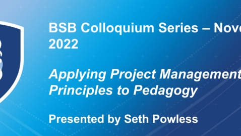 Thumbnail for BSB Colloquium - Powless - November 16, 2022