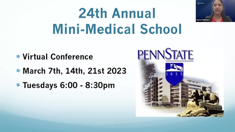Thumbnail for entry 2023 Mini-Medical School Webinar