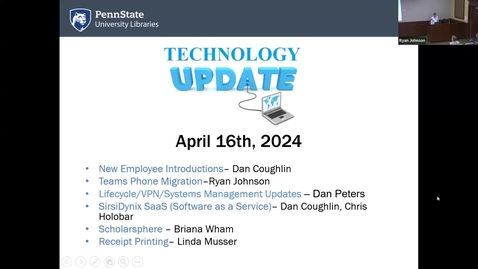 Thumbnail for entry Tech Update April 2024