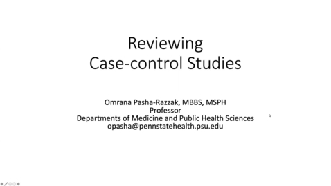 Thumbnail for Lesson 9.1. Reviewing of Case-control Studies [PHS550]