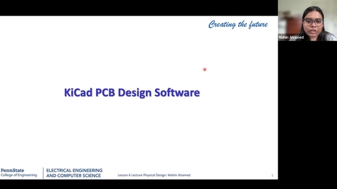 Thumbnail for EE 443 FA25 | Video Lecture | KiCad PCB Design Software