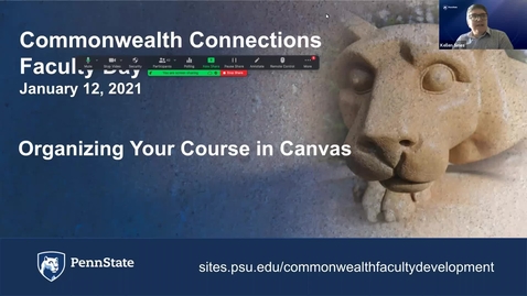 Thumbnail for CC: Workshop: Organizing Course Content in Canvas