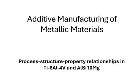 Thumbnail for 567 - Process-structure-properties in Ti6Al4V and AlSi10Mg