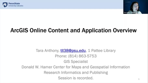 Thumbnail for ArcGIS Online Content and Application Overview