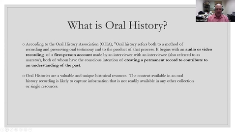 Thumbnail for Oral Histories | Digital Curation Community of Practice, May 2022