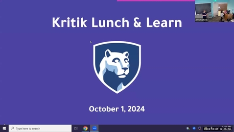Thumbnail for Intro to Kritik: Peer Assessment Tool