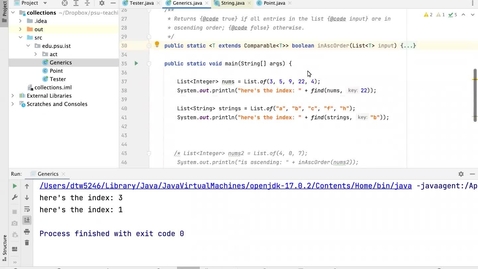 Thumbnail for M08-L02b-Method-Level Generics + Bounded Generics