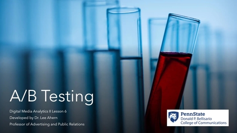 Thumbnail for A/B Testing, Part 1