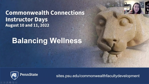 Thumbnail for entry Student Wellness: An Interdisciplinary Course Approach