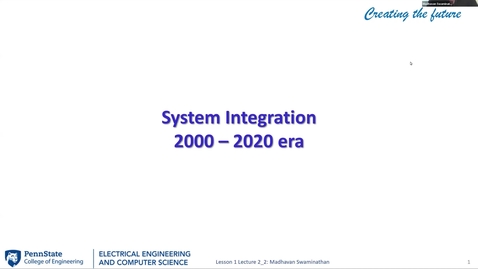 Thumbnail for EE 443 FA25 | Video Lecture 2.2 | System Integration