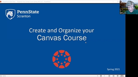 Thumbnail for entry Create and Organize Your Canvas Course Pt 3 - Spring 2021