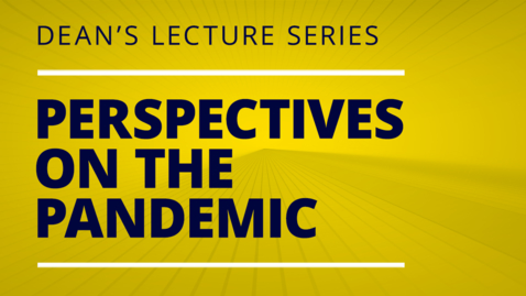 Thumbnail for Perspective from Esther Chernak:  The public health and health care system response to the COVID-19 pandemic in Pennsylvania