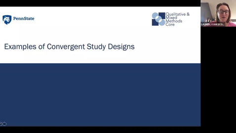 Thumbnail for Lesson 2 Module 3: Examples of Convergent Designs [PHS538]