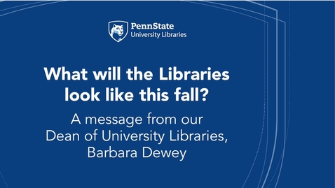 Thumbnail for Dean Dewey Fall Welcome
