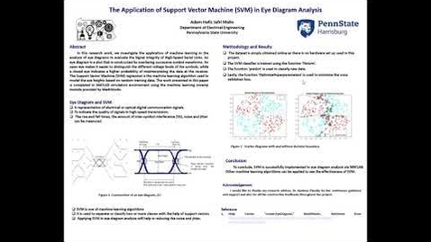 Thumbnail for entry The Application of Support Vector Machine  in  Eye Diagram Analysis