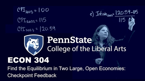 Thumbnail for ECON 304 L06 Checkpoint 6-3 Video #1