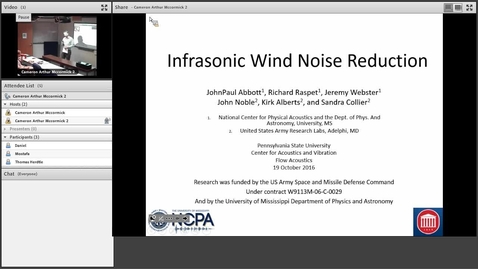 Thumbnail for John Paul Abbott - Wind Noise Reduction - 10/19/2016
