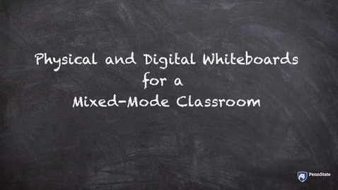 Thumbnail for Physical and Digital Whiteboards in a Mixed Mode Classroom