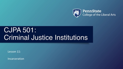 Thumbnail for CJPA501_L11_Lecture