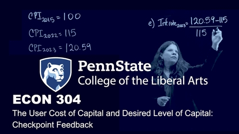 Thumbnail for ECON 304 Checkpoint 5-1 Video