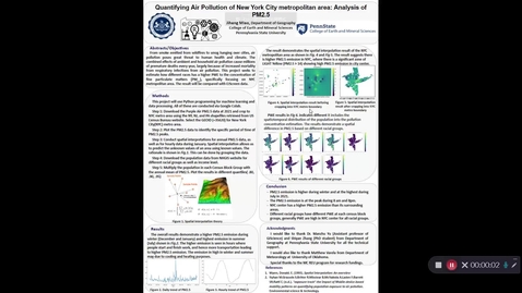 Thumbnail for entry Quantifying Air Pollution of New York City metropolitan area: Analysis of PM2.5