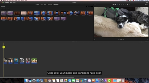 Thumbnail for Adding Audio and Text to an iMovie Project