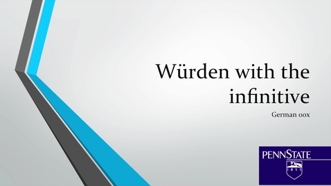 Thumbnail for entry GER002_Wurden_with_the_Infinitive