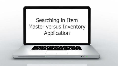 Thumbnail for entry Searching in Item Master vs. Inventory Application in Maximo