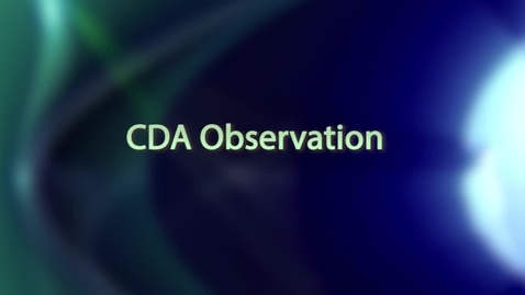 Thumbnail for entry V5 CDA Oberservation